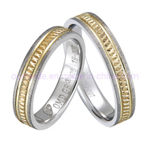 Luxury 2-Tone Gold Jewelry Sets Wedding Rings